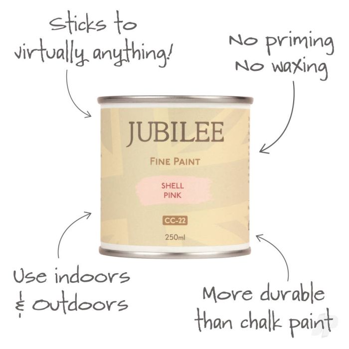 Guild Lane Jubilee All Purpose Acrylic Paint - Shell Pink (250ml)