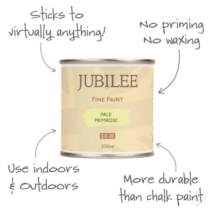 Guild Lane Jubilee All Purpose Acrylic Paint - Pale Primrose (250ml)