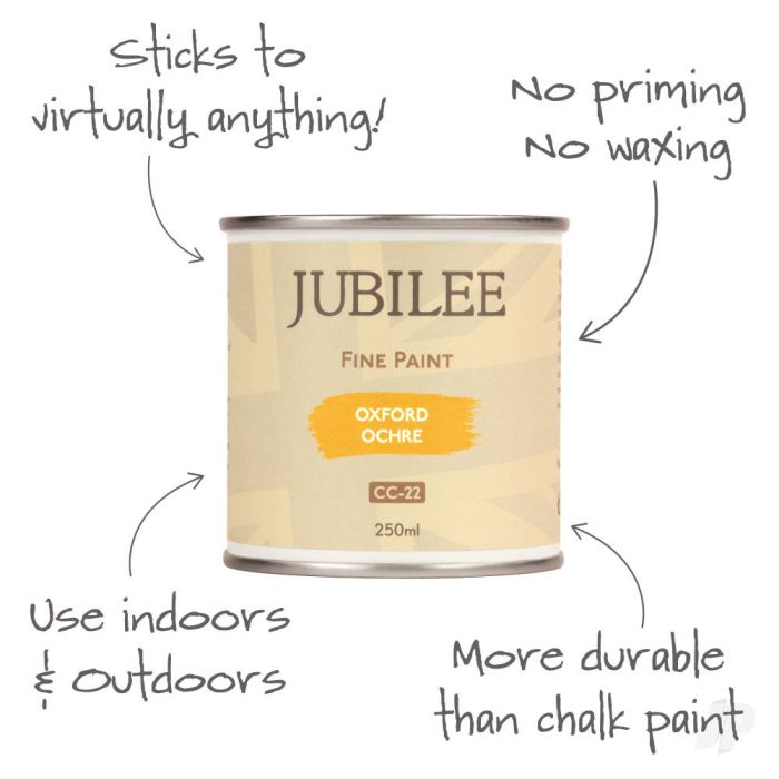 Guild Lane Jubilee All Purpose Acrylic Paint - Oxford Ochre (250ml)