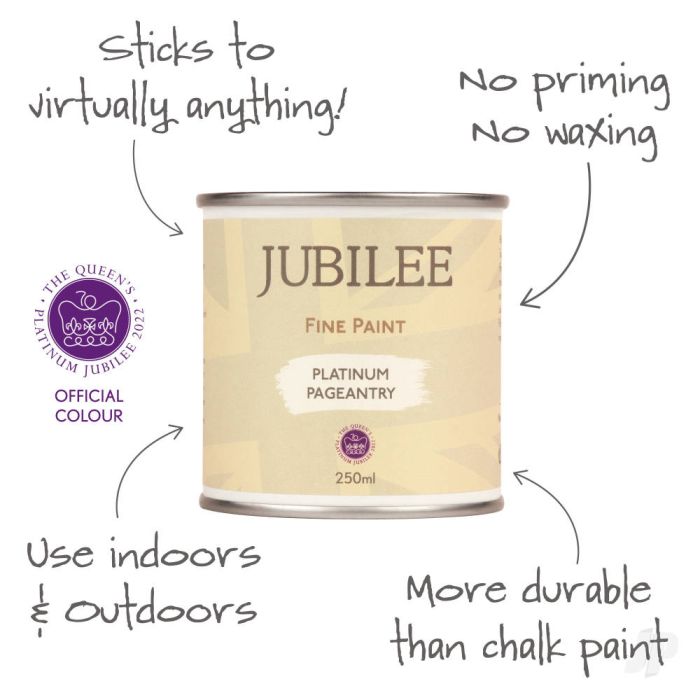 Guild Lane Jubilee All Purpose Acrylic Paint - Platinum Pageantry (250ml)