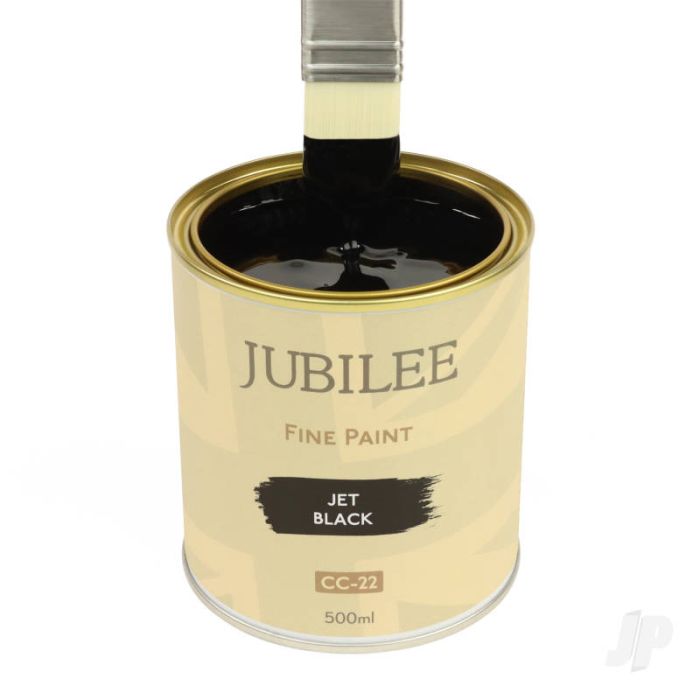 Guild Lane Jubilee All Purpose Acrylic Paint - Jet Black (500ml)