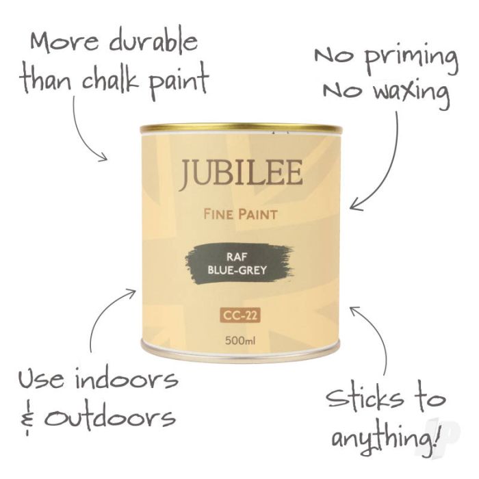 Guild Lane Jubilee All Purpose Acrylic Paint - RAF Blue-Grey (500ml)