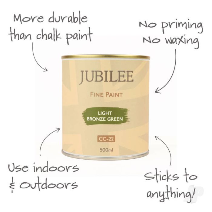 Guild Lane Jubilee All Purpose Acrylic Paint - Light Bronze Green (500ml)