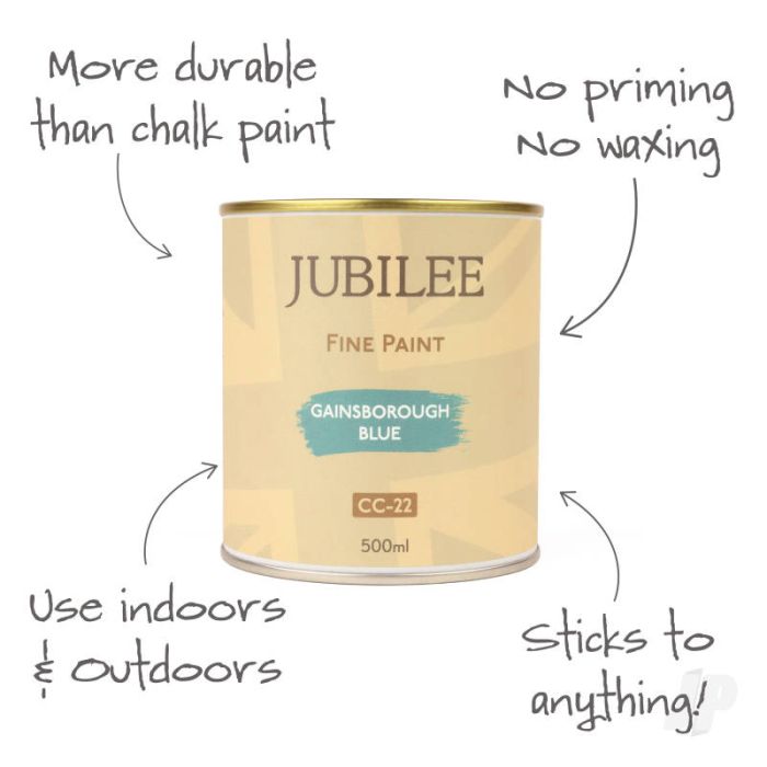 Guild Lane Jubilee All Purpose Acrylic Paint - Gainsborough Blue (500ml)