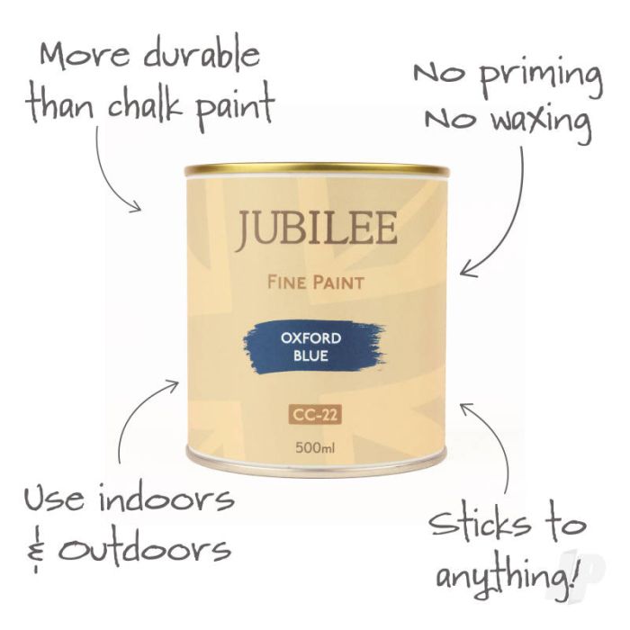 Guild Lane Jubilee All Purpose Acrylic Paint - Oxford Blue (500ml)