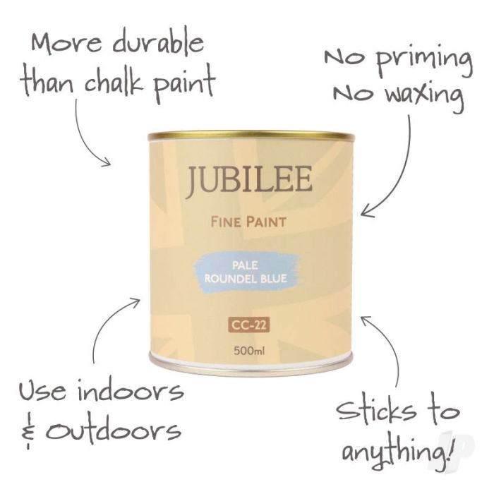 Guild Lane Jubilee All Purpose Acrylic Paint - Pale Roundel Blue (500ml)