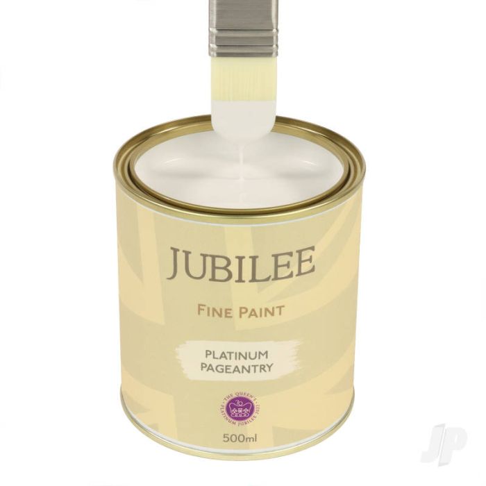 Guild Lane Jubilee All Purpose Acrylic Paint - Platinum Pageantry Grey (500ml)