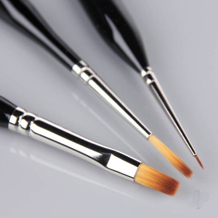 Guild Lane Modelling Hand Made Synthetic Brush Set (3) For Craft Model