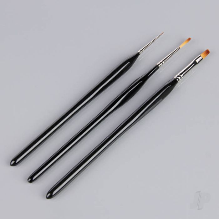 Guild Lane Modelling Hand Made Synthetic Brush Set (3) For Craft Model