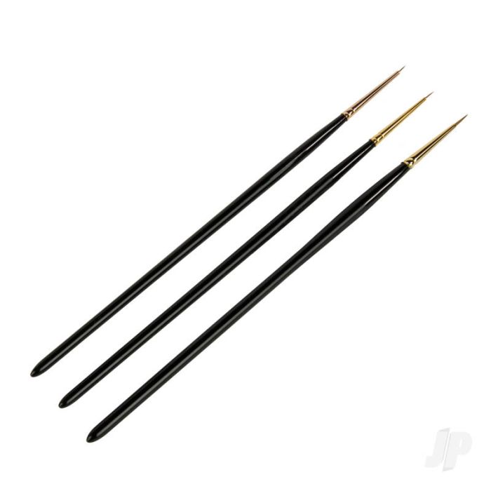 Guild Lane Professional Miniature Synthetic Paint Brush - 3 Piece Set