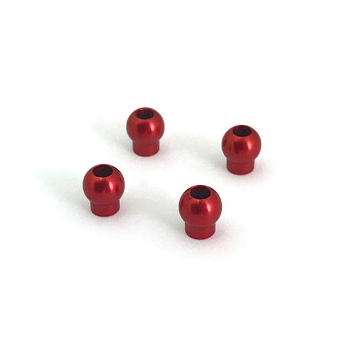 Gmade Aluminium Shock Upper Ball 6.8x7.6mm Red (4)