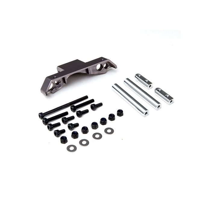 GMADE GS01 FRONT AXLE TRUSS UPPER LINK MOUNT (TI. GREY)