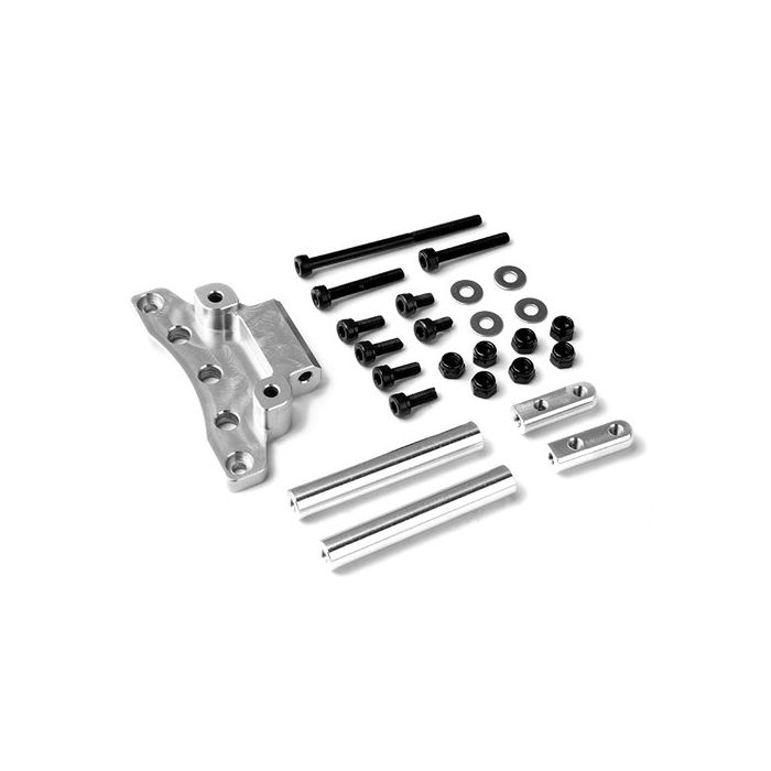 GMADE FRONT UPPER LINK MOUNT (SILVER) FOR GS01 AXLE
