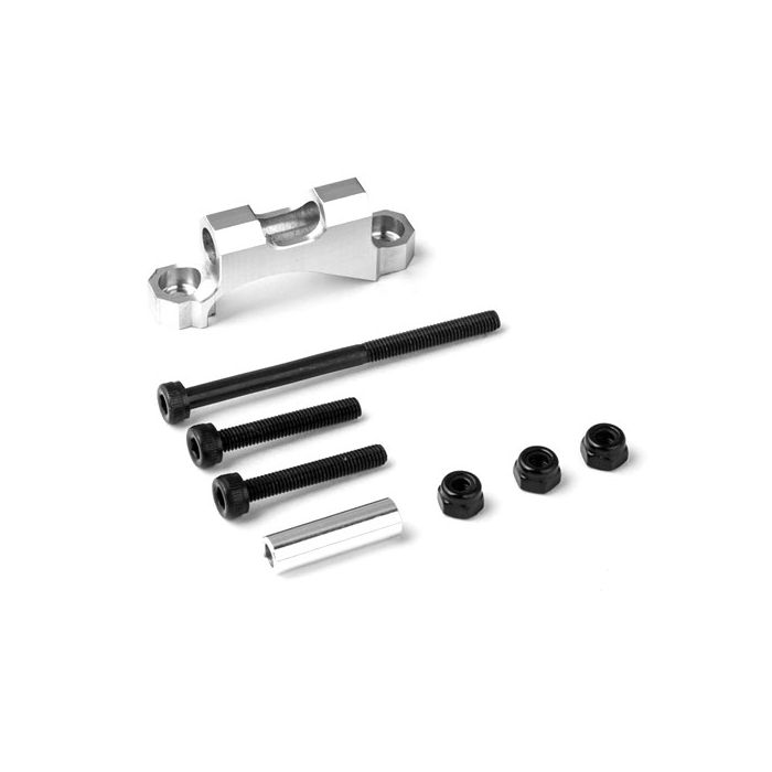 GMADE Rear Upper Link Mount (Silver) For GS01 Axle