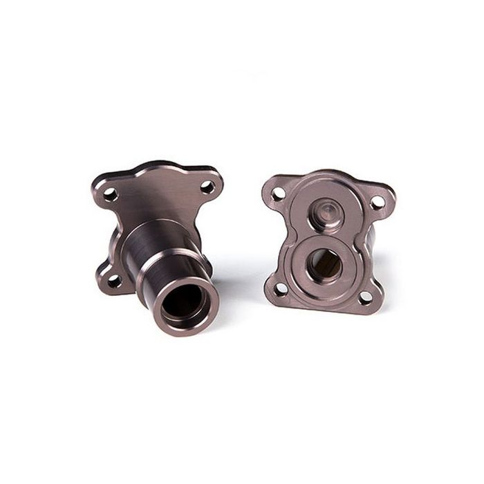 Gmade Aluminium Straight Axle (2) Adaptor Titanium Gray R1 Axle
