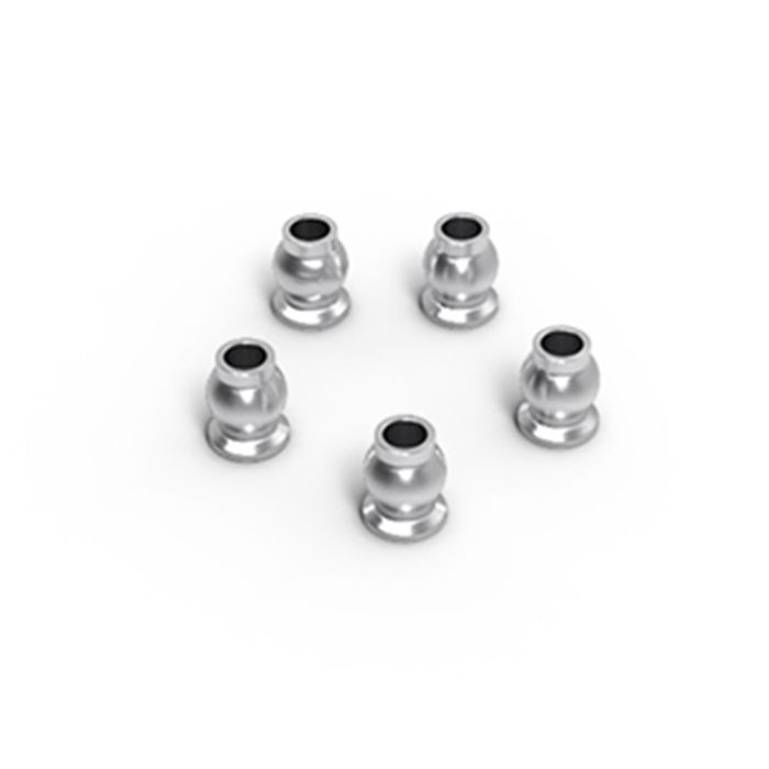 Gmade Aluminium Shock End Ball 5.8x7.3mm (Silver) (5)