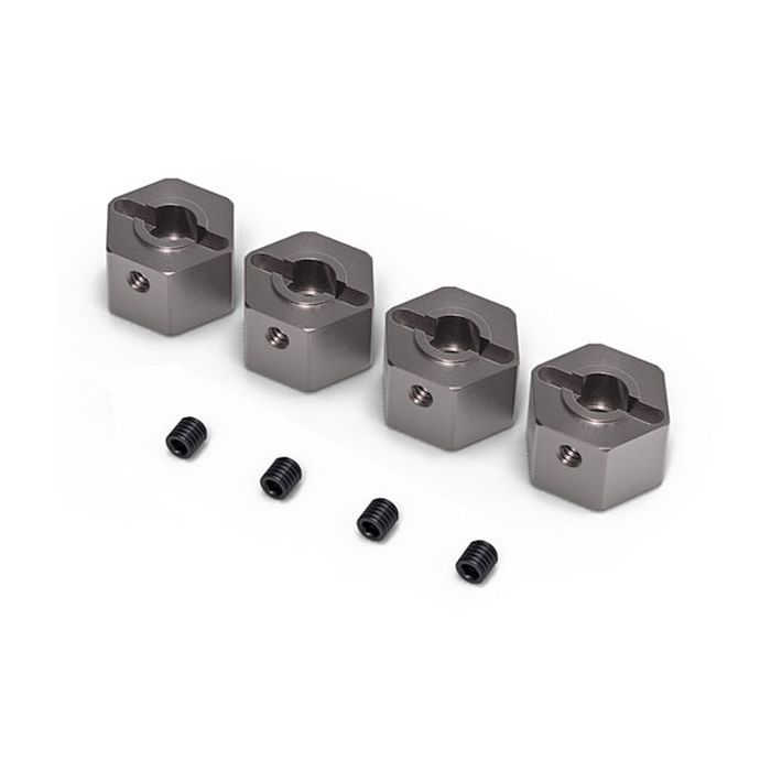 Gmade Aluminium 12mm Wheel Hub (4) (8mm Thick)