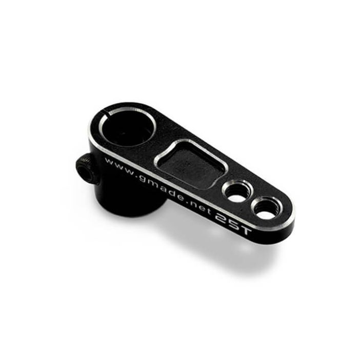 Gmade Aluminium Offset Clamping Servo Arm (Black) (25t)