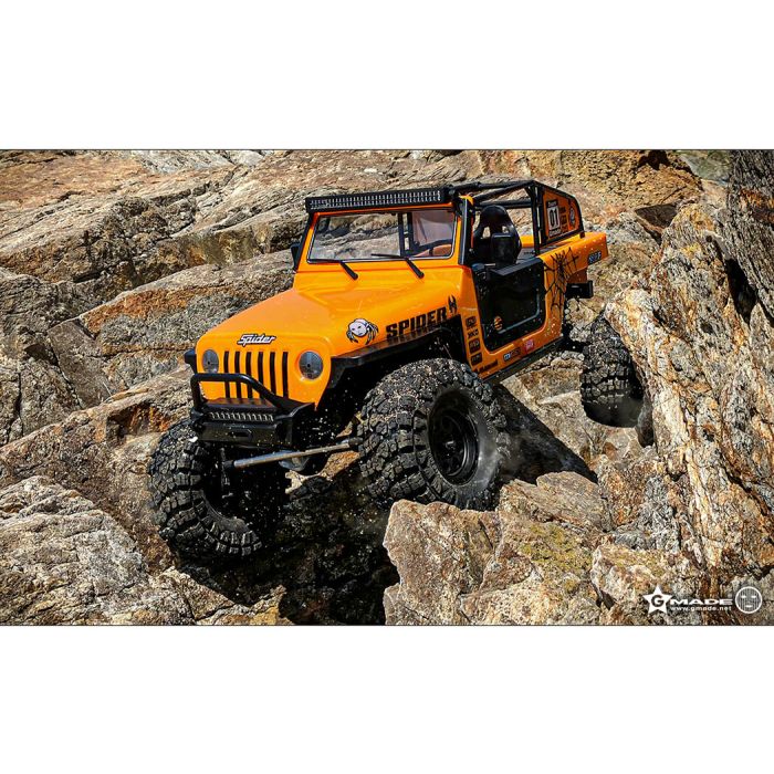 GMADE 1/10 GS02F Spider Jeep Wrangler Style Rock Crawler - RC Car Kit