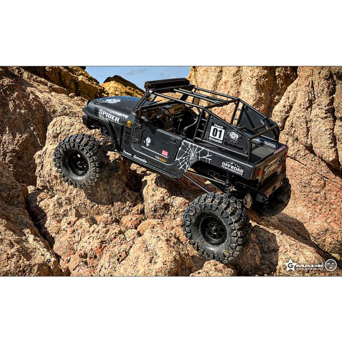 GMADE 1/10 GS02F Spider Jeep Wrangler Style Rock Crawler - RC Car Kit