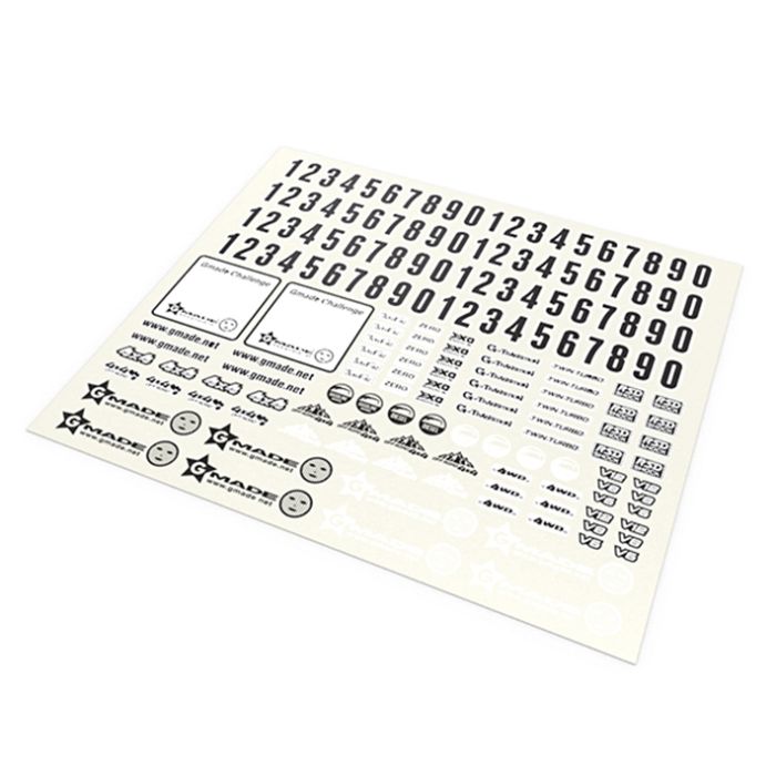 Gmade Sponsor Decal Sheet