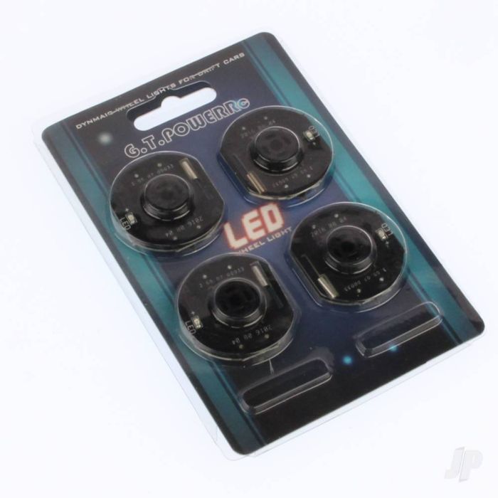 GT Power 1/10 RC Model Car Wheel LED Lights - Red