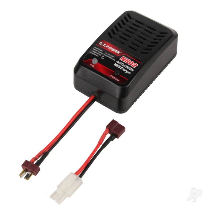 GT Power N802 4 - 8 NiMH / NiCd Battery Charger w/ Deans & Tamiya 