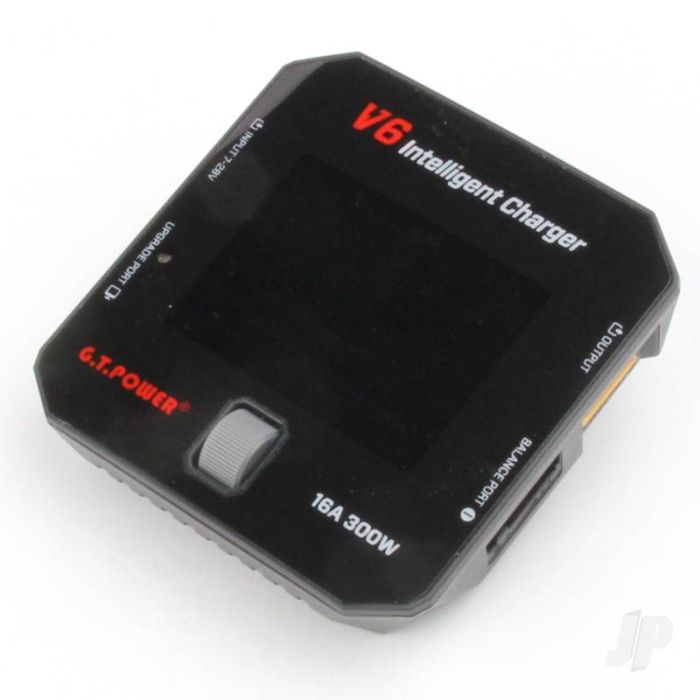 GT Power V6 300W DC 16A Charger for RC Model – Lipo/LiHv/LiIon/LiFe/NiMH/NiCd/Pb