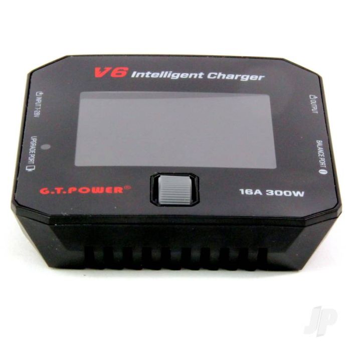 GT Power V6 300W DC 16A Charger for RC Model – Lipo/LiHv/LiIon/LiFe/NiMH/NiCd/Pb