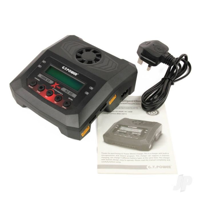 GT Power X4 400W AC/DC Charger (LiPo / LiHV / LiIon / LiFe / NiCd / NiMH / Pb)