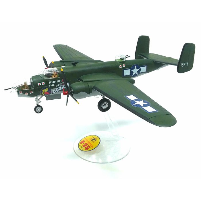 Atlantis Models 1:64 B-25 Flying Dragon w/Stand Plastic Model Kit