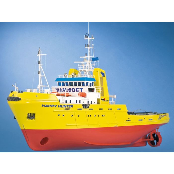 Happy Hunter Salvage Tug Boat with Fittings 1:50 Krick Robbe RC Model Kit