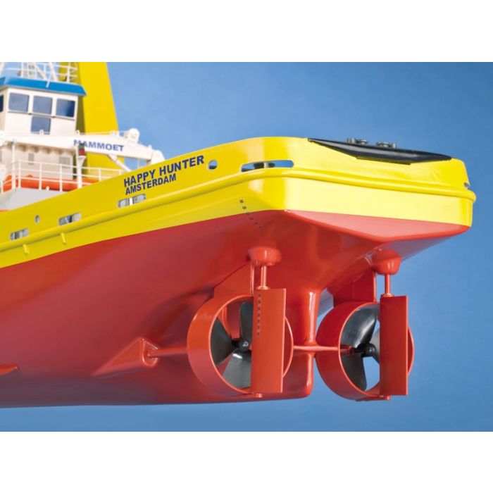 Happy Hunter Salvage Tug Boat with Fittings 1:50 Krick Robbe RC Model Kit