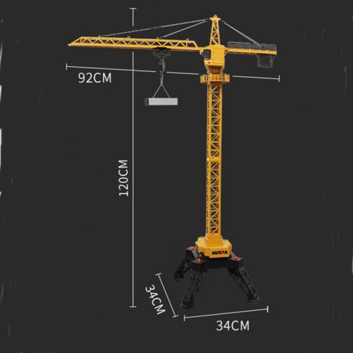Huina RC Tower Crane - Full function w/ lights & sound! 1.2 meters tall!