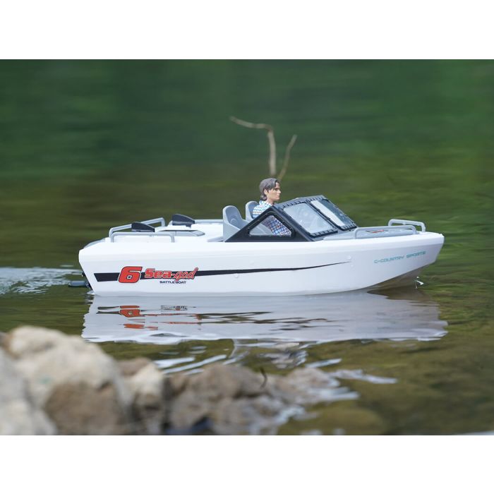 Heng Long Sea-God 6 (245mm) Jet Karting Swap Boat RTR Brushless RC – White