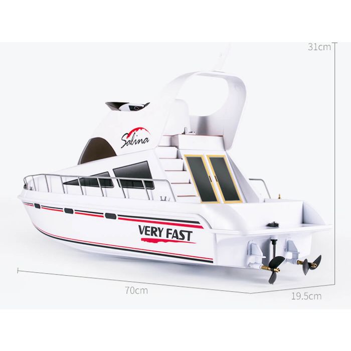 Salina Luxury Mediterranean Radio Control Twin Electric Motor Yacht RTR
