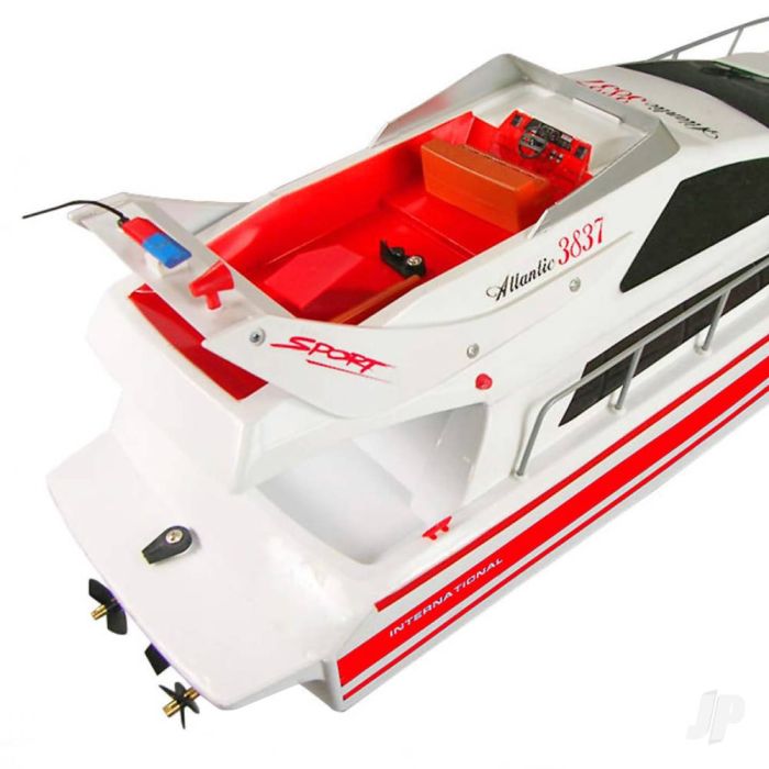 Henglong Atlantic Yacht Luxury Powerboat RTR RC Boat (700mm) - Red