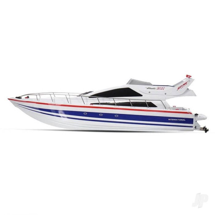 Henglong Atlantic Yacht Luxury Powerboat RTR RC Boat (700mm) - Blue