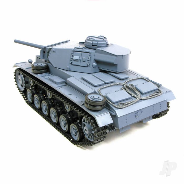 Heng Long 1:16 German Panzer III Tank (2.4GHz + Shooter + Smoke + Sound)