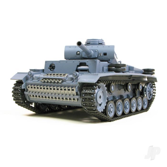 Heng Long 1:16 German Panzer III Tank (2.4GHz + Shooter + Smoke + Sound)