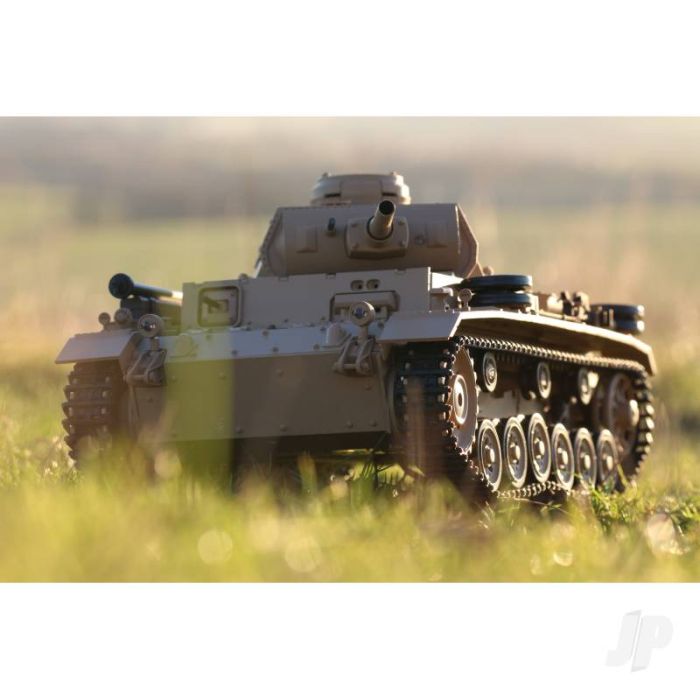 Heng Long 1:16 German Tauch Panzer III RC Tank 2.4GHz+Shooter+Smoke+Sound)