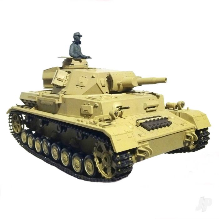 Henglong 1:16 Dak PZKPFW.IV AUSF. F-1 RTR RC Tank (IR, Shoots, Smokes & Sound)