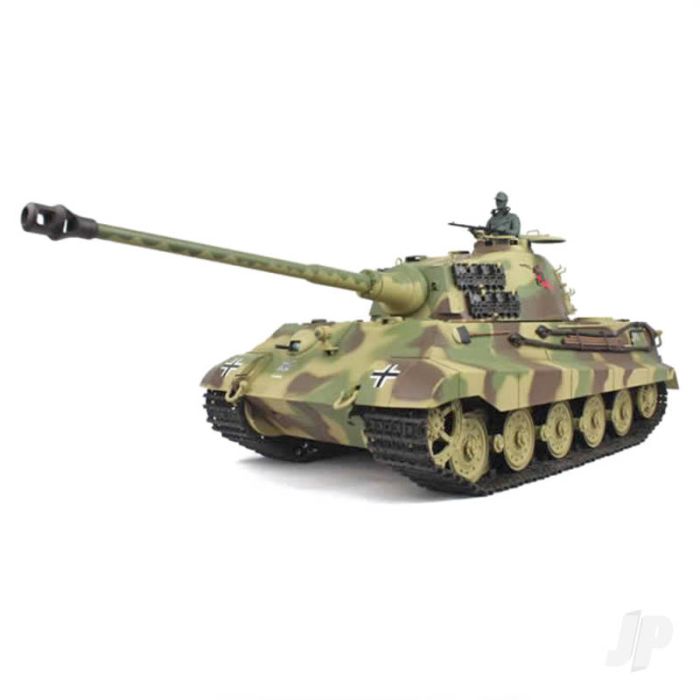 Henglong 1:16 King Tiger Henschel RTR RC Tank (IR, Shoots, Smokes & Sound)