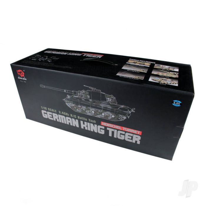 Henglong 1:16 King Tiger Henschel RTR RC Tank (IR, Shoots, Smokes & Sound)