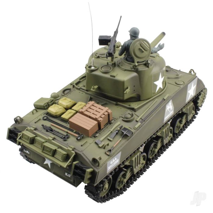 Henglong 1:16 US M4A3 Sherman RTR RC Tank (IR, Shoots, Smokes & Sound)