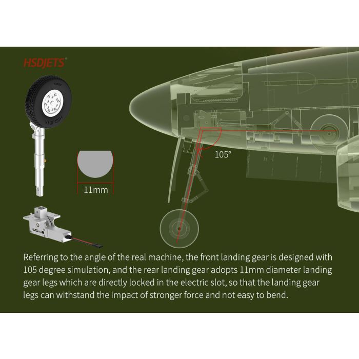 HSD Jets ME-262 EDF Electric Ducted Fan RC Jet PNP (no Tx/Rx/Bat)