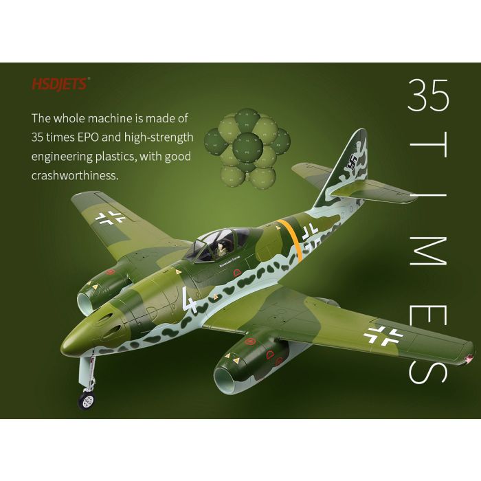 HSD Jets ME-262 EDF Electric Ducted Fan RC Jet PNP (no Tx/Rx/Bat)