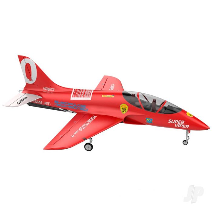 HSD Jets Super Viper Gas Turbine RC Jet PNP (no Tx/Rx/Turb/Bat) w/Smoke – Red