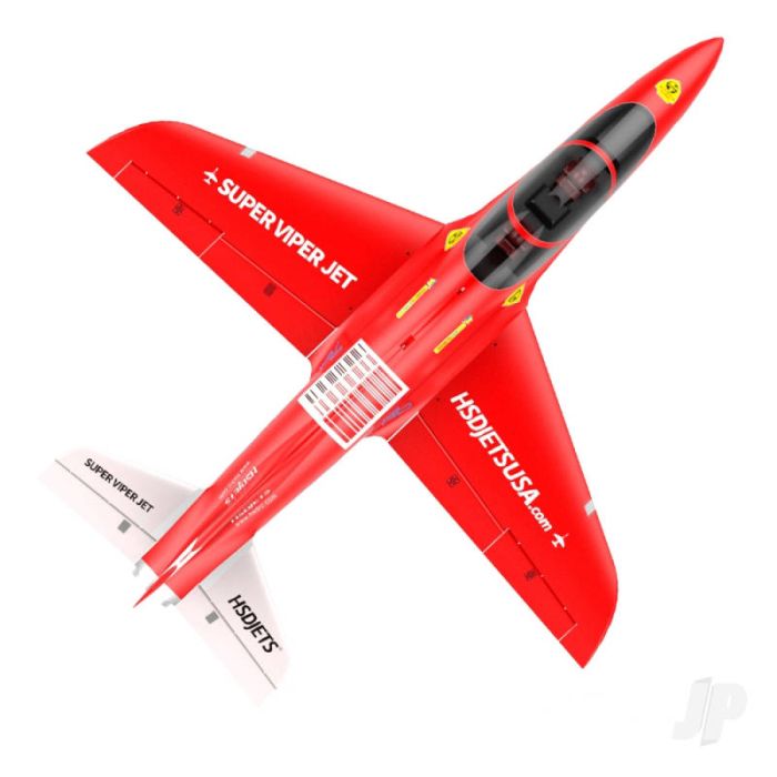 HSD Jets Super Viper Gas Turbine RC Jet PNP (no Tx/Rx/Turb/Bat) w/Smoke – Red