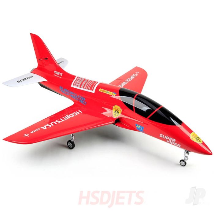HSD Jets Super Viper Turbine Composite, Red, 1800mm (PNP + smoke, no turbine)